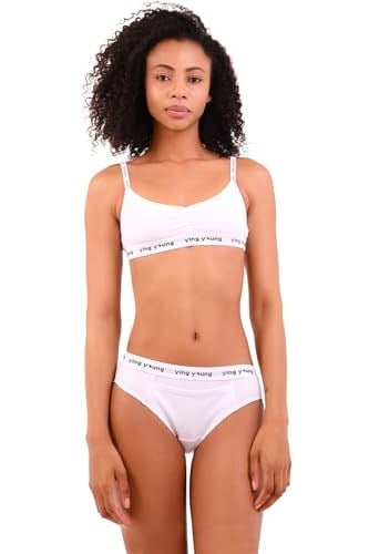 YingYoung Everyday Essentials Hipster Slip Külot (Beyaz, M)