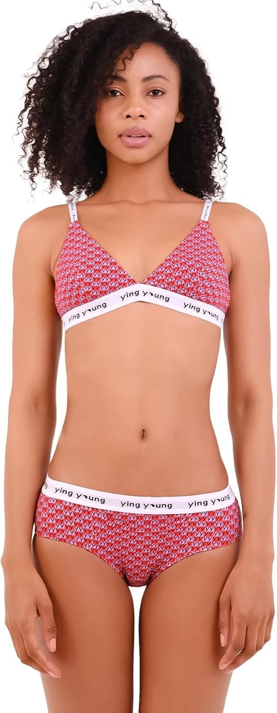 YingYoung Everyday Essentials Hipster Slip Külot (Kırmızı, XS)