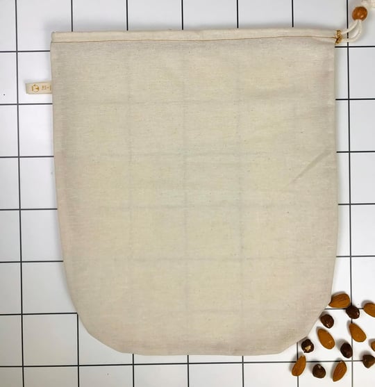 yofu yoga and food %100 Ağartılmamış Ham Pamuk Bitkisel Süt Süzme Kesesi Badem Sütü, Fındık Sütü, Yeşil Sebze Suyu Süzme - Organik Pamuk Kese (35x50 cm) - Seçenekler: 25 x25 cm, 30 x 35 cm, 35x50 cm