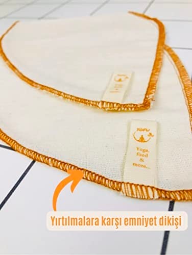 yofu yoga and food (2 adet) Yıkanabilir, Kumaş, Organik Kahve Filtresi (no:2) Ağartılmamış%100 Ham Pamuk - Ekolojik Filtre no:2