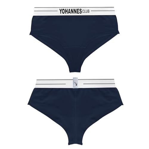 Yohannes Club, Kadın Lastik Kemerli Hipster Külot, Çoklu Paket, Dayanıklı ve Yumuşak Pamuk