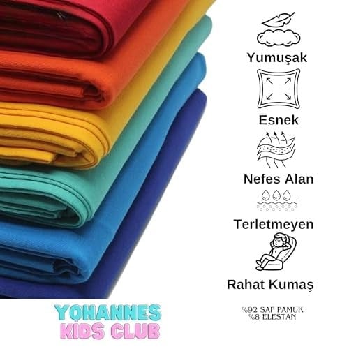 Yohannes Club, Kız Çocuk, Pamuklu Boyshort(boxer), Çoklu Paket, Hijyenik ve Cilt Dostu