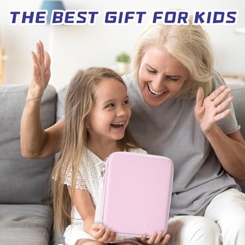Yoto Kartları için Kart Kılıfı, Fermuarlı 80 Cepli Ticaret Yoto Oyuncu Kart Klasörü, Mini Sesli Kitap Kartlarını Tutmak için Taşınabilir Kart Tutucu Kitabı, Erkek ve Kız Çocukları için Uygun (Pembe)