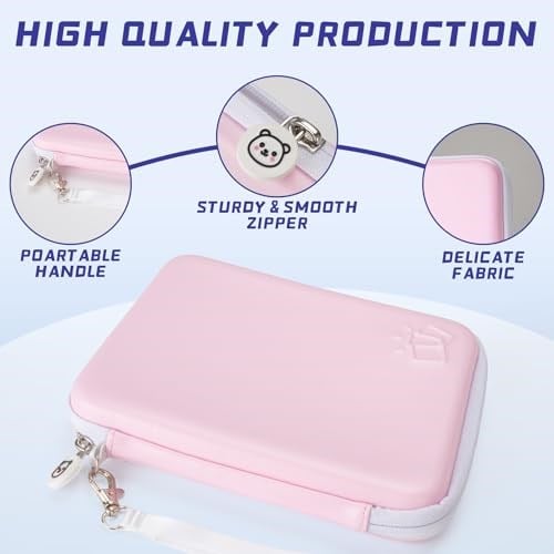 Yoto Kartları için Kart Kılıfı, Fermuarlı 80 Cepli Ticaret Yoto Oyuncu Kart Klasörü, Mini Sesli Kitap Kartlarını Tutmak için Taşınabilir Kart Tutucu Kitabı, Erkek ve Kız Çocukları için Uygun (Pembe)