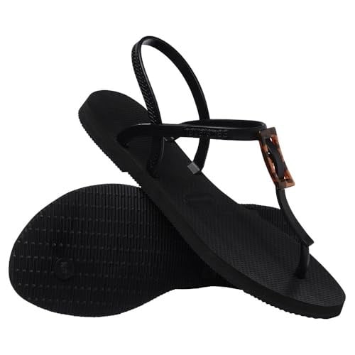 You Paraty Buckle Turtle Siyah Kadın Terlik 4148917-0090