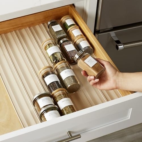 YouCopia SpiceLiner Baharat Çekmece Astarı, 3 m Rulo, Kumtaşı
