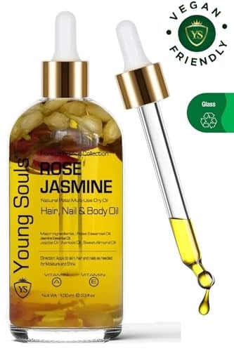 Young Souls Aromatherapy Rose Jasmine Multi Use Gül Yasemin Yüz Saç Tırnak & Vücut Bakım Kuru Yağ 100 ml