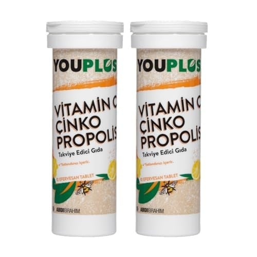 Youplus Vitamin C, Çinko & Propolis 20 Efervesan Tablet