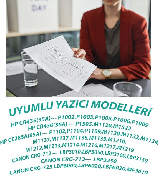 YSY Ce285A P1102 M1212nf M1217nfw P1109w 1102w 1600 Sayfa Verimli Muadil Toner Kartuş