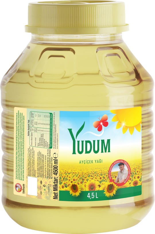 Yudum Ayçiçek Yağı 4,5 lt Yuvarlak Pet