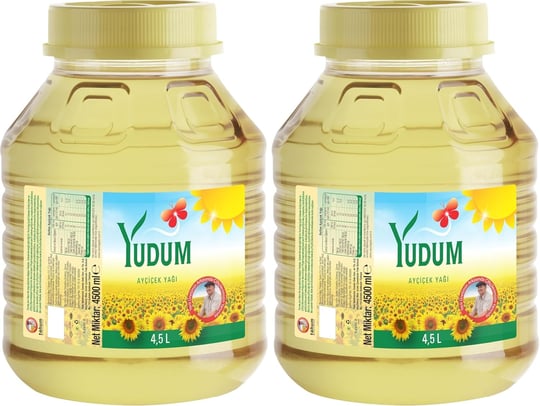 Yudum Ayçiçek Yağı 4,5 lt Yuvarlak Pet