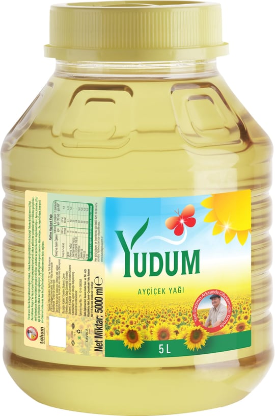 Yudum Ayçiçek Yağı 5 lt Yuvarlak Pet