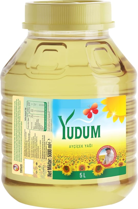 Yudum Ayçiçek Yağı 5 lt Yuvarlak Pet