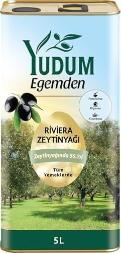 Yudum Egemden Riviera Zeytinyağı 5 Lt Teneke