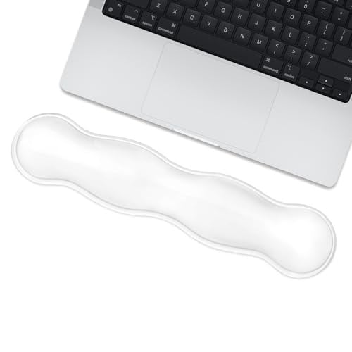 Yumuşak Klavye Bilek Dinlenme Pedi 14,4 inç Konfor Havalı Silikon Jel Yastık Yazma Oyun Bilek Ağrı kesici Destek Pedi MacBook Magic Klavye Diğer Klavyeler Ofis ve Ev Aksesuarları (Şeffaf)