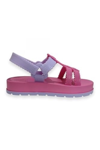 ZAXY Zxnina 18641K Nina Conectada Baby Pembe Kız Çocuk Sandalet, DD0465 LIGHT VIOLET/DARK PINK, 25,5
