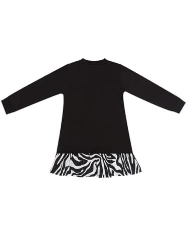 Zebra Kalpli Kız Çocuk Elbise