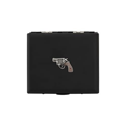 Zekupp Siyah Silah Temalı Metal Sigara Tabakası (ZU-TBK0024)