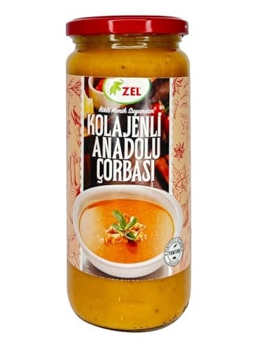 ZEL Kolajenli Anadolu Çorbası 480 ml – İlikli Kemik Suyundan, Hazır İçime Uygun, Katkısız, Geleneksel Lezzet, Yüksek Proteinli Sıvı Çorba