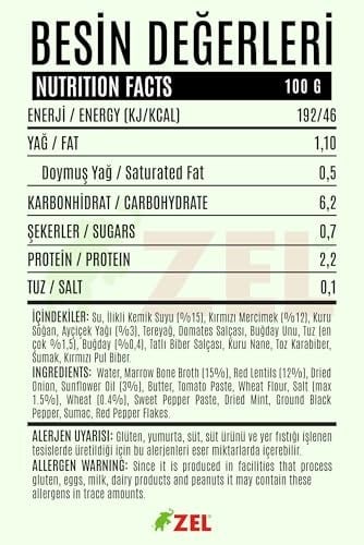 ZEL Kolajenli Anadolu Çorbası 480 ml – İlikli Kemik Suyundan, Hazır İçime Uygun, Katkısız, Geleneksel Lezzet, Yüksek Proteinli Sıvı Çorba