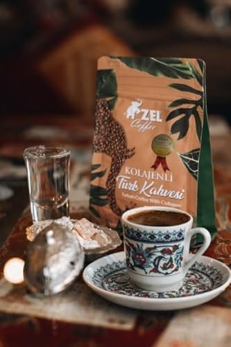ZEL Kolajenli Türk Kahvesi,%16 Hidrolize Kolajen, Yüksek Proteinli, İlave Şekersiz, 125 g