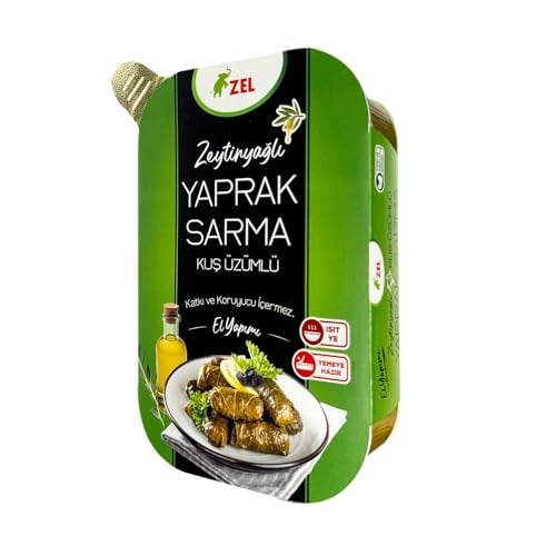 ZEL Yaprak Sarma Zeytinyağlı Kuş Üzümlü 200 g Hazır Yemek – Geleneksel Ev Yapımı Tadında