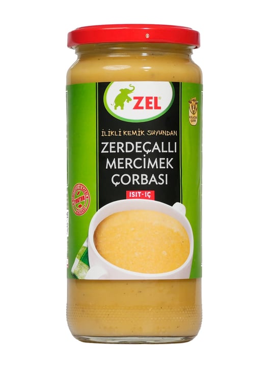 ZEL Zerdeçallı Mercimek Çorbası 480 ml – İlikli Kemik Suyundan, Hazır Geleneksel Çorba