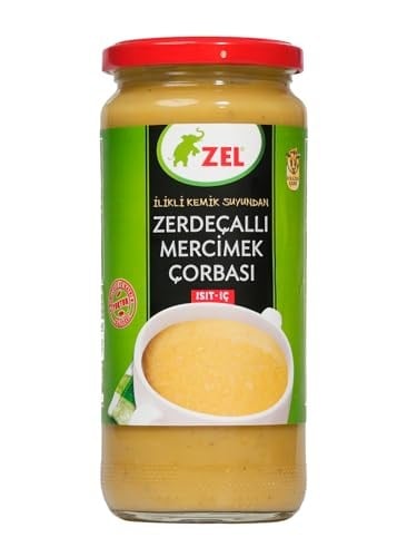 ZEL Zerdeçallı Mercimek Çorbası 480 ml – İlikli Kemik Suyundan, Hazır Geleneksel Çorba