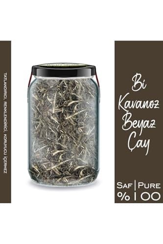 Zencefil Organik Beyaz Çay Bi Kavanoz 660 cc. Cam Kavanozda Katkısız Beyazçay Pure White Tea