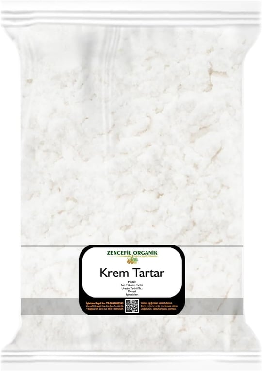 Zencefil Organik Krem Tartar 100 gr Katkısız Saf Krem Tartar