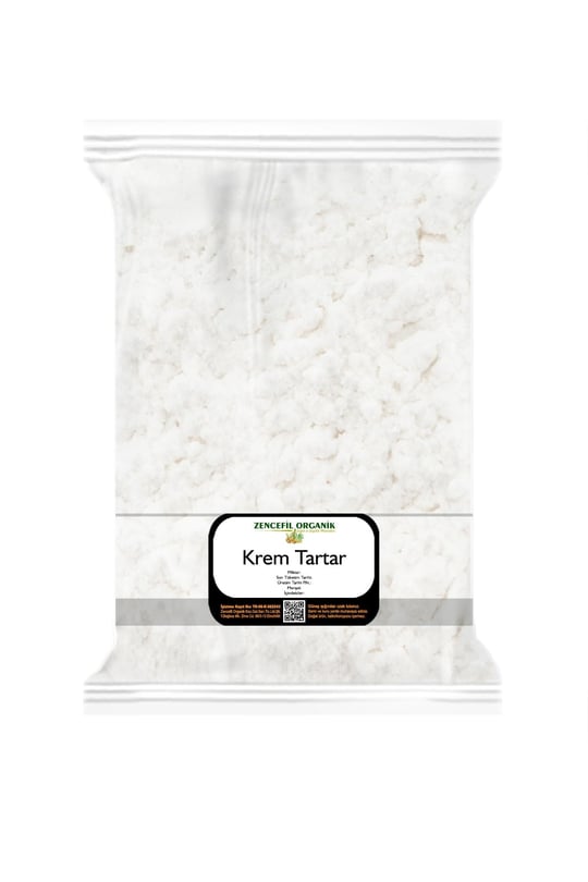 Zencefil Organik Krem Tartar 250 gr Katkısız Saf Krem Tartar