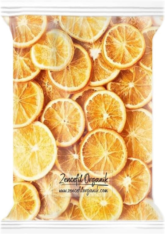 Zencefil Organik Portakal Kurusu 1 Kg. Dilimli Kuru Portakal Dry Orange 1000 Gr. Kurutulmuş Portakal