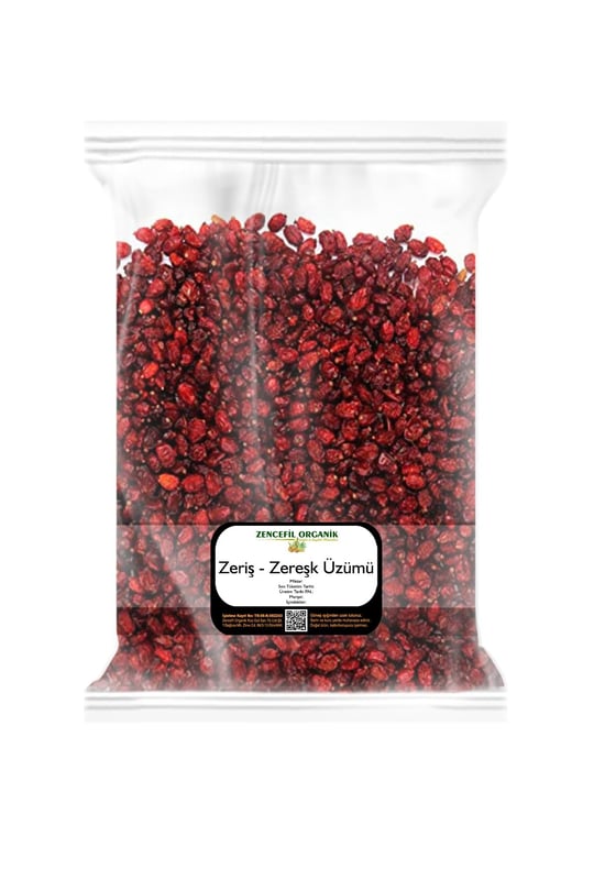 Zencefil Organik Zereşk Üzümü 500 Gr. Zeriş Üzümü Barberry Yeni Mahsül 1. Sınıf Zereshk