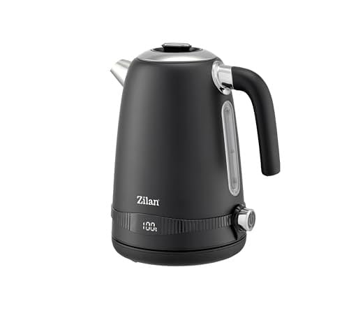 Zilan ZLN1001 Dijital Elektrikli Su Isıtıcı – 1.7L Kapasite, Çift Duvar Inox Akıllı Kettle, Ayarlanabilir Sıcaklık, 2200W Güç, Siyah