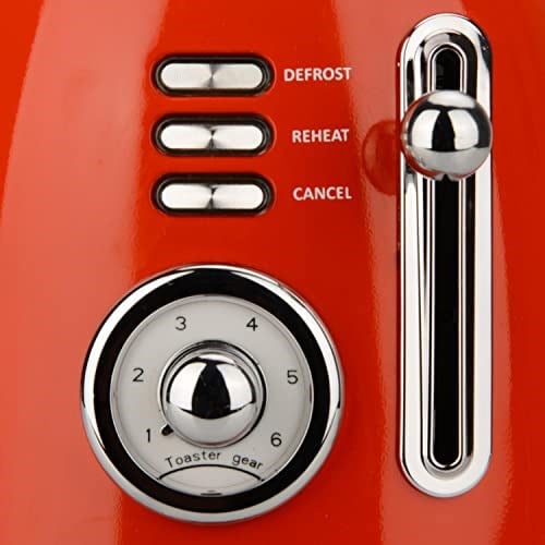 ZLN7040 60lı yılların retro ekmek kızartma makinesi 2 dilim paslanmaz çelik | çift yuvalı ekmek kızartma makinesi | 6 kademeli | otomatik kapanma | çıkarılabilir kırıntı