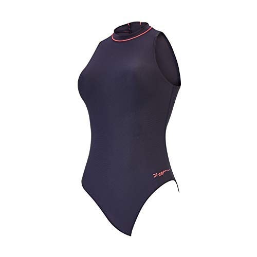 Zoggs Cable Zipped Hi Neck kadın mayosu