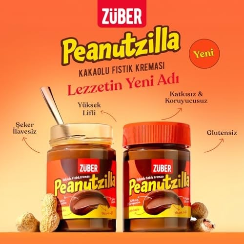 Züber Peanutzilla Kakaolu Fıstık Kreması 315 Gr