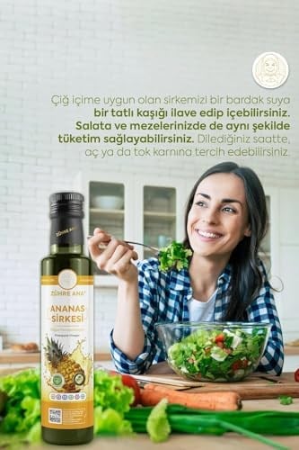 Zühre Ana Ananas Sirkesi Doğal Fermantasyon Pineapple Vinegar 500 Ml