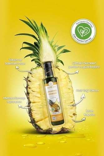 Zühre Ana Ananas Sirkesi Doğal Fermantasyon Pineapple Vinegar 500 Ml