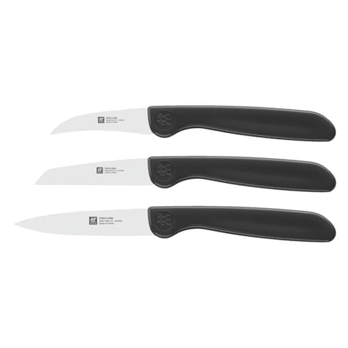 Zwilling 38115001 sebze bıçağı seti, 3 parçalı, plastik, siyah
