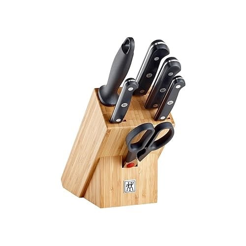 Zwilling 7 Parça Blok Bıçak Seti - Bambu Bloklu