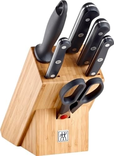 Zwilling 7 Parça Blok Bıçak Seti - Bambu Bloklu