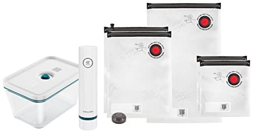 ZWILLING Fresh & Save Vakumlu Başlangıç Seti, Cam, 7 Parçalı, Kutu, Pompa ve Torba Dahil, La Mer
