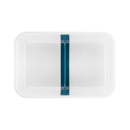 Zwilling Fresh & Save Vakumlu Yemek Taşıma Kabı, L Düz, Plastik, Beyaz-Akdeniz Mavisi - Seçenekler: Medium Box, Large Box, Large Flat, Small Box