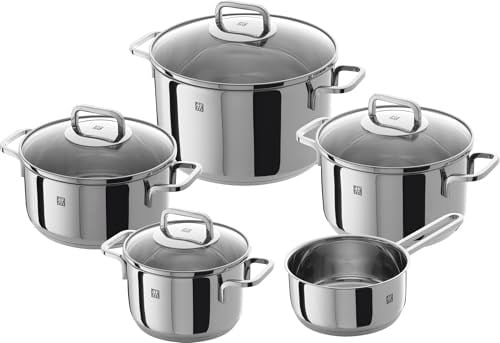 Zwilling Quadro 18/10 Paslanmaz Çelik, 5 Parça Tencere Seti