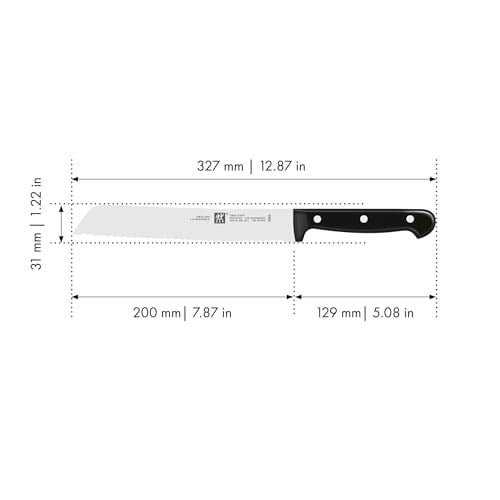 Zwilling Twin Chef 2 Ekmek Bıçağı, Paslanmaz Çelik, Siyah - Seçenekler: İKİZ Şef 2, TWIN Chef 2, Dört yıldız, Şef Bıçağı...