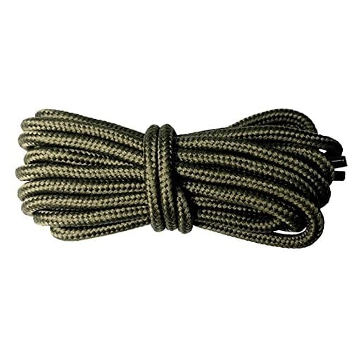 ZYQXB yuvarlak ayakkabı bağcığı, 100 cm - 160 cm, çizmeler için, spor ayakkabı (Renk: No. 26, ordu yeşili, uzunluk: 100 cm)