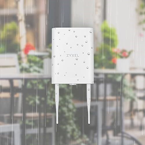 Zyxel WiFi 6 AX1800 Dış Mekan Erişim Noktası | 802.11ax Çift Bant | Küçük İşletme | Akıllı Mesh | IP55 dereceli | MU-MIMO | PoE Enjektör dahil | Nebula APP/Bulut veya Bağımsız [NWA55AXE]