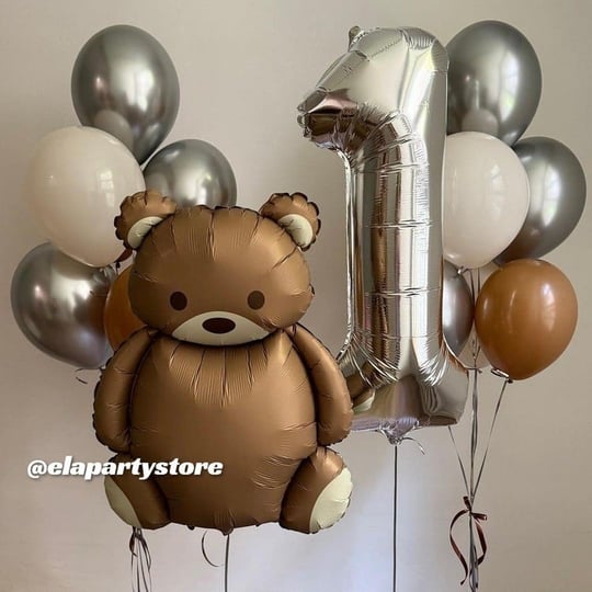 GÜMÜŞ AYI FOLYO BALON KONSEPT