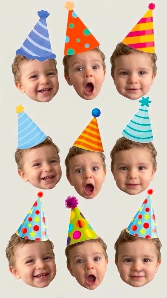 Kişiye Özel Balon Üzeri Sticker (8 Adet)